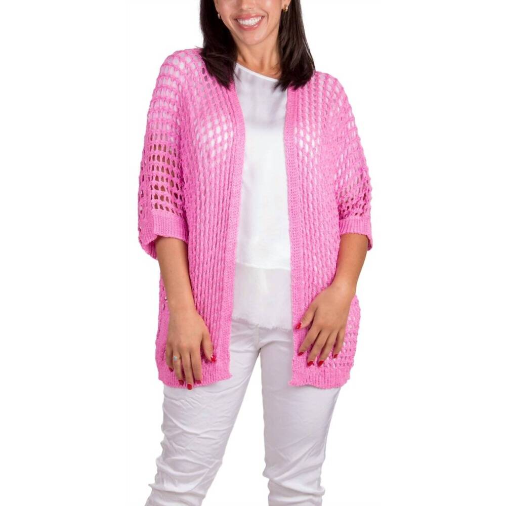 NEW GIGI MODA rosana knit cardigan in hot pink
